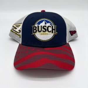 Kevin‎ Harvick #4 Nascar Hat Cap Busch Beer American Flag Brim New Era One Size